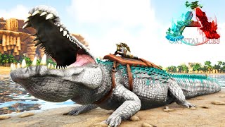 ARK CRYSTAL ISLES 93  O NOVO Incrível DEINOSUCHUS [upl. by Nyliuqcaj]