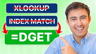 Try The DGET Function Instead of INDEXMATCH amp XLOOKUP [upl. by Ebehp846]