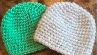 How to crochet a preemie hat  crochet baby hat pattern [upl. by Ajidahk]