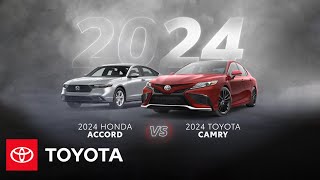 2024 Toyota Camry vs 2024 Honda Accord  Toyota [upl. by Lutero]