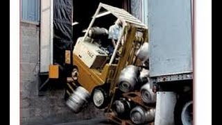 INSANE and funny forklift fail compilation [upl. by Yeliab]