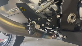 Lightech GP Folding Style Rearsets Installation for BMW S1000RR  quotSIMPLY THE BESTquot bmw [upl. by Ardnic]