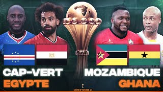 🔴🇨🇻🇪🇬 CAP VERT  EGYPTE  🇲🇿🇬🇭 MOZAMBIQUE  GHANA  3EME JOURNEE CAN 2024  CAN 2023  CAN 2024 [upl. by Oderfodog598]