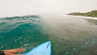 Uluwatu Surfing Bliss with Kingfisher Twin Fin  Small Waves Big Vibes [upl. by Kore]