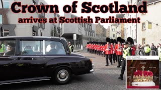 Crown of Scotland arrives  The Scottish Parliament 2024 [upl. by Audrey]