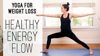 Yoga For Weight Loss  Healthy Energy Flow  Yoga With Adriene [upl. by Amilb]