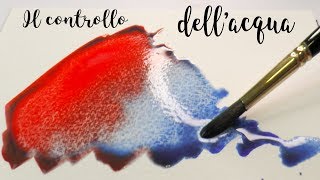 Tutorial Acquerello il controllo dellacqua sul foglio [upl. by Letitia]