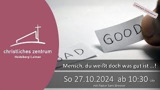 Live  Gottesdienst aus dem Christlichen Zentrum Heidelberg  Leimen [upl. by Ziwot]