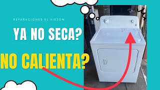 Kenmore secadora no calienta dejo de secar la ropa how howto reparar [upl. by Gawlas810]