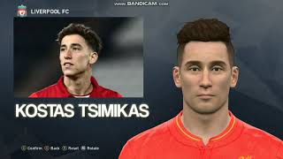 Kostas Tsimikas Liverpool FC PES 2017 face build [upl. by Noah]