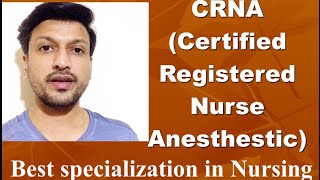 CRNA CERTIFIED REGISTERED NURSE ANESTHETIC  in Malayalam  Best specialization after BSc Nursing [upl. by Yraillih]