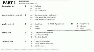 Conference Registration Form With Answers  IELTS LISTENING SECTION1 [upl. by Haziza991]