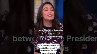 AOC Endorses Kamala Harris and Tim Walz for 2024 Election Victory [upl. by Hnao]