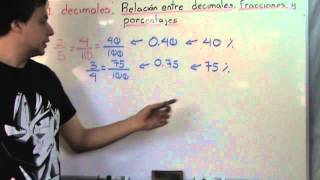 178 Relación entre Fracciones Decimales y Porcentajes [upl. by Peggie]