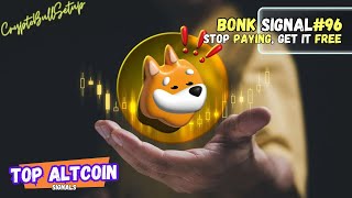 BONK Signal96  Signal in 30 Seconds  Latest Cryptocurrency Market News Updates Analysis [upl. by Artinak153]