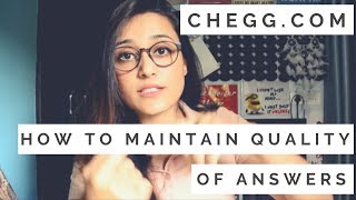 Cheggcom  How To Maintain The Quality Of Answers amp Avoid Account Ban [upl. by Hy]