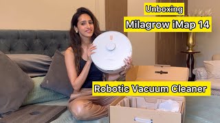 Unboxing Milagrow iMap 14  Robotic Vacuum Cleaner  Review  Unboxing [upl. by Sualokin]