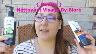 REVUE  Nettoyant Visage de la Gamme Bioré [upl. by Nolyarb]