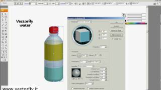 Una bottiglia realistica con Illustrator Illustrator tutorial ita [upl. by Aniteb]