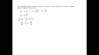 Related Rates  Problem 3 [upl. by Delp593]