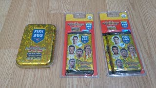 PANINI FIFA 365 2018 MINI PUSZKA  2 BLISTERKI MEGA UNBOXING [upl. by Mitchael55]