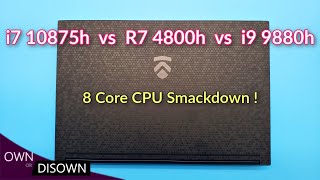 i7 10875h vs i9 9880h vs Ryzen 7 4800h  How fast is Intel 10th Gen [upl. by Wanfried280]