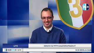 NapoliRoma le condizioni di Lukaku e McTominay Le parole di Bianchini 🔴 CN24 Live [upl. by Mayer216]