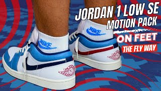 Air Jordan 1 Low SE Motion Pack These Do Hit Different When They Come In Matte Black Box On Feet 🔥 [upl. by Aisatsan]