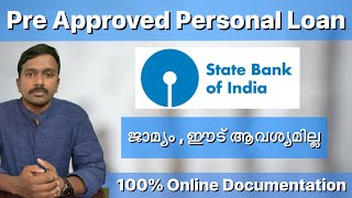 SBI Pre Approved Personal Loan Details  Malayalam  2023 Update [upl. by Kurr]