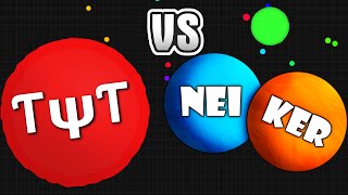 ƬψƬ vs NeiKer  Official Agario match  Agario Battle Gameplay [upl. by Elgna]