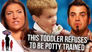 Toddler refuses to be potty trained  Supernanny USA [upl. by Iclek]