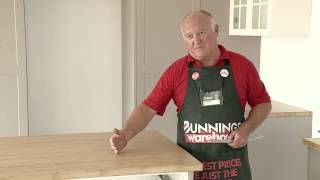 How To Install A Bamboo Benchtop  DIY At Bunnings [upl. by Kilgore]