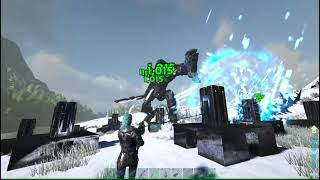 ARK PVP  Defending Ice Cave  Lunacy 25X [upl. by Ilaw]