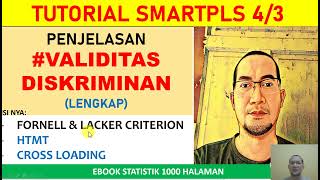 TUTORIAL SEM PLS UJI VALIDITAS DISKRIMINAN SMARTPLS4 PENJELASAN LENGKAP [upl. by Folberth917]