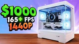 The BEST 1000 Gaming PC Build in 2024 [upl. by Lehcsreh868]