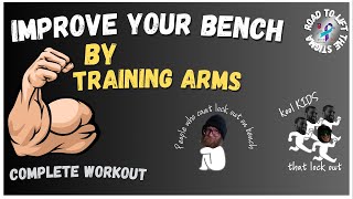 Improve your Bench Press Lockout Full Workout in the Description [upl. by Ymassej]