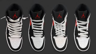 5 NEW Ways How To Lace Nike Air Jordan 1 MID  Nike Air Jordan 1 MID Lacing [upl. by Eveam596]