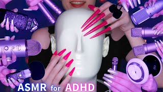 ASMR for ADHD 💙Changing Triggers Every 30 Seconds😴 Scratching  Tapping  Massage amp More No Talking [upl. by Ynnavoj]