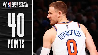 Donte DiVincenzo Breaks KNICKS RECORD 40 PTS vs Pistons 🔥 FULL Highlights [upl. by Divine]