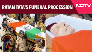 Ratan Tata Funeral  Ratan Tatas Funeral Procession Cremation With State Honours Soon [upl. by Nevsa]