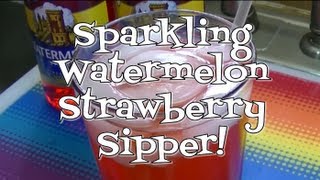 Sparkling Watermelon Strawberry Sipper Torani Friday Noreens Kitchen [upl. by Muhammad]