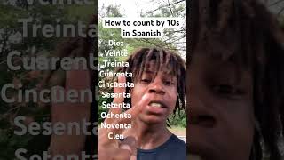 How to count by 10s in Spanish learningspanish learnspanish [upl. by Jacqui]