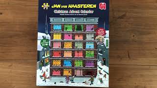 Video 3 Jan van Haasteren Adventskalender  Kerst Advent Kalender24x54 stukjesPuzzel1000Stukjes [upl. by Erialc]