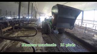 Merlo Telehandler in DairyFarm with bedding bucket Emily [upl. by Eiluj772]