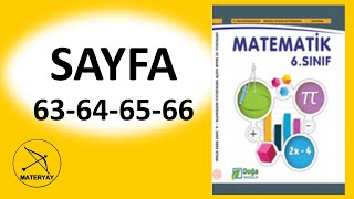 6sınıf MATEMATİK KİTABI DOĞA YAYINCILIK sayfa 63646566 [upl. by Oivlis9]