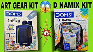 Doms gear art kit worth 799rs vs Doms d namix kit worth 750rs  unboxing Comparison and giveaway [upl. by Atsirak160]