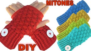 Guantes sin dedos a crochet Paso A Paso MITONES [upl. by Lev]