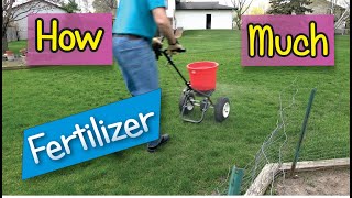 How Much Fertilizer to Use on a Small Lawn [upl. by Agon]