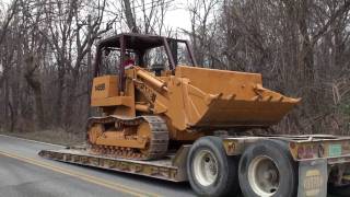 Delivery of our CASE 1455B Crawler Loader [upl. by Enilehcim]