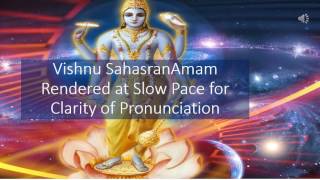 Vishnu Sahasranamam rendered at slow pace [upl. by Adnovahs406]